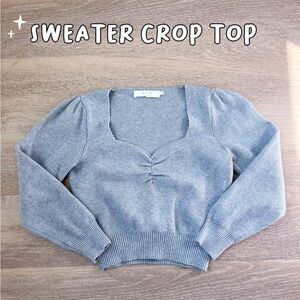 Sweater crop top